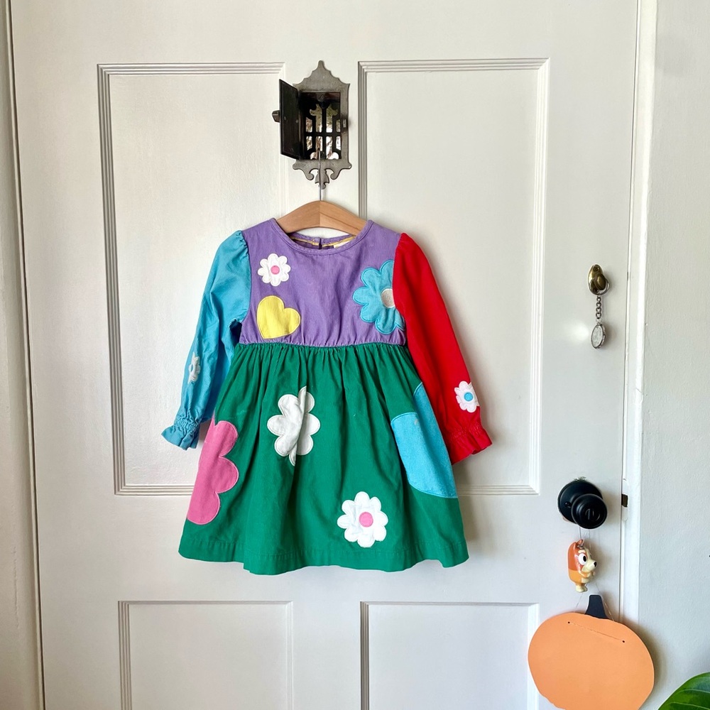 Mini Boden Lilac Corduroy Dress